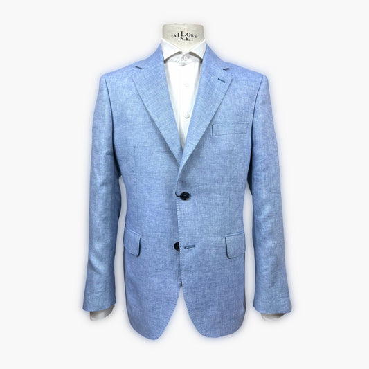 Linen Coat - Light Blue