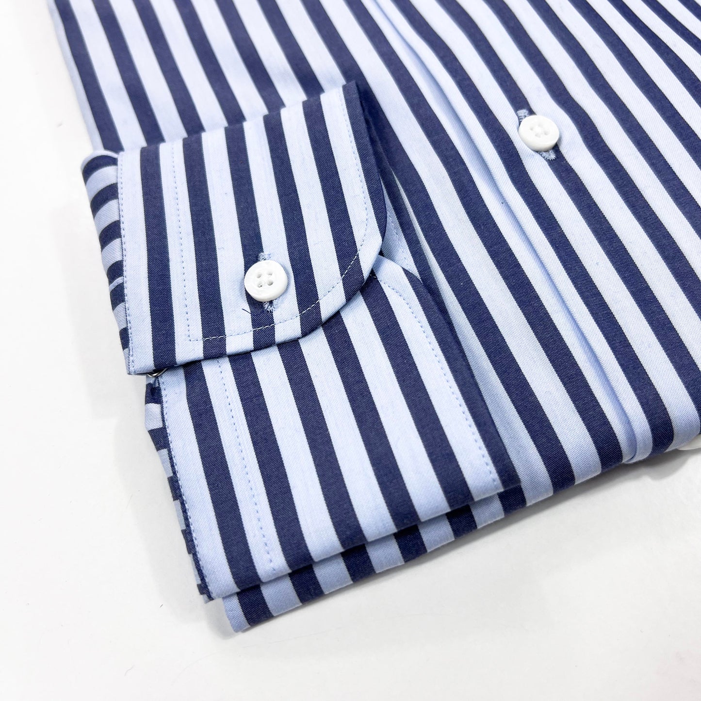 Camisa Riscas Azul c/ Button Down