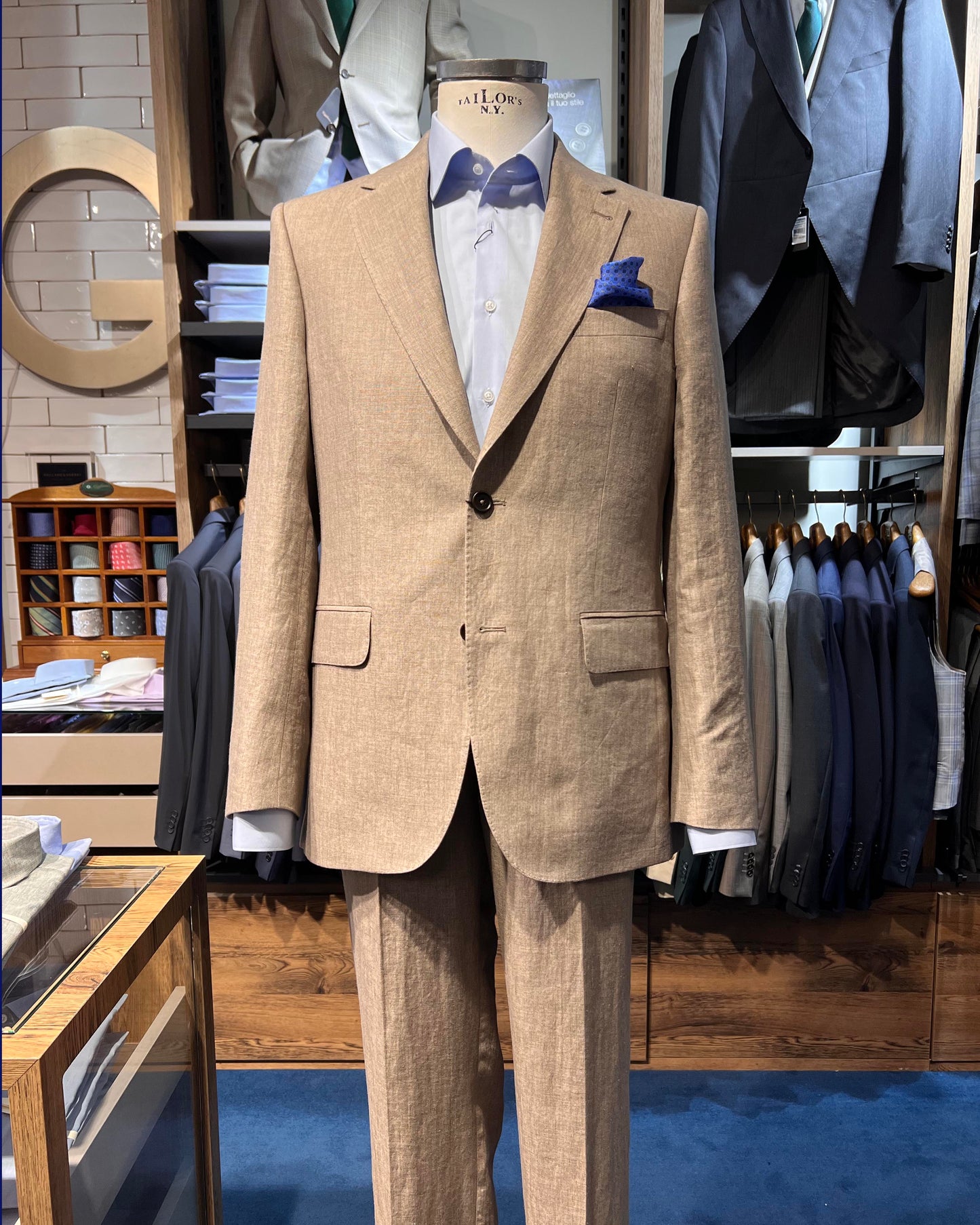 Linen Suit - Raw Beige