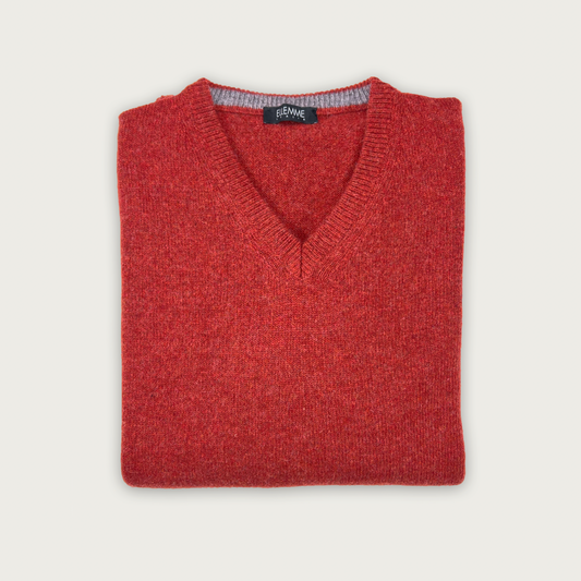 Pullover Terracota - Decote em V