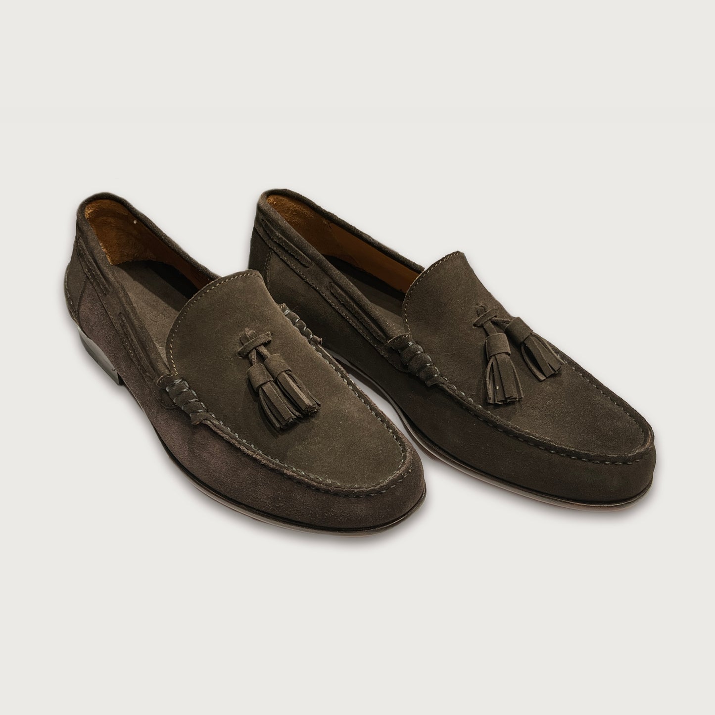 Suede Loafer with Charm