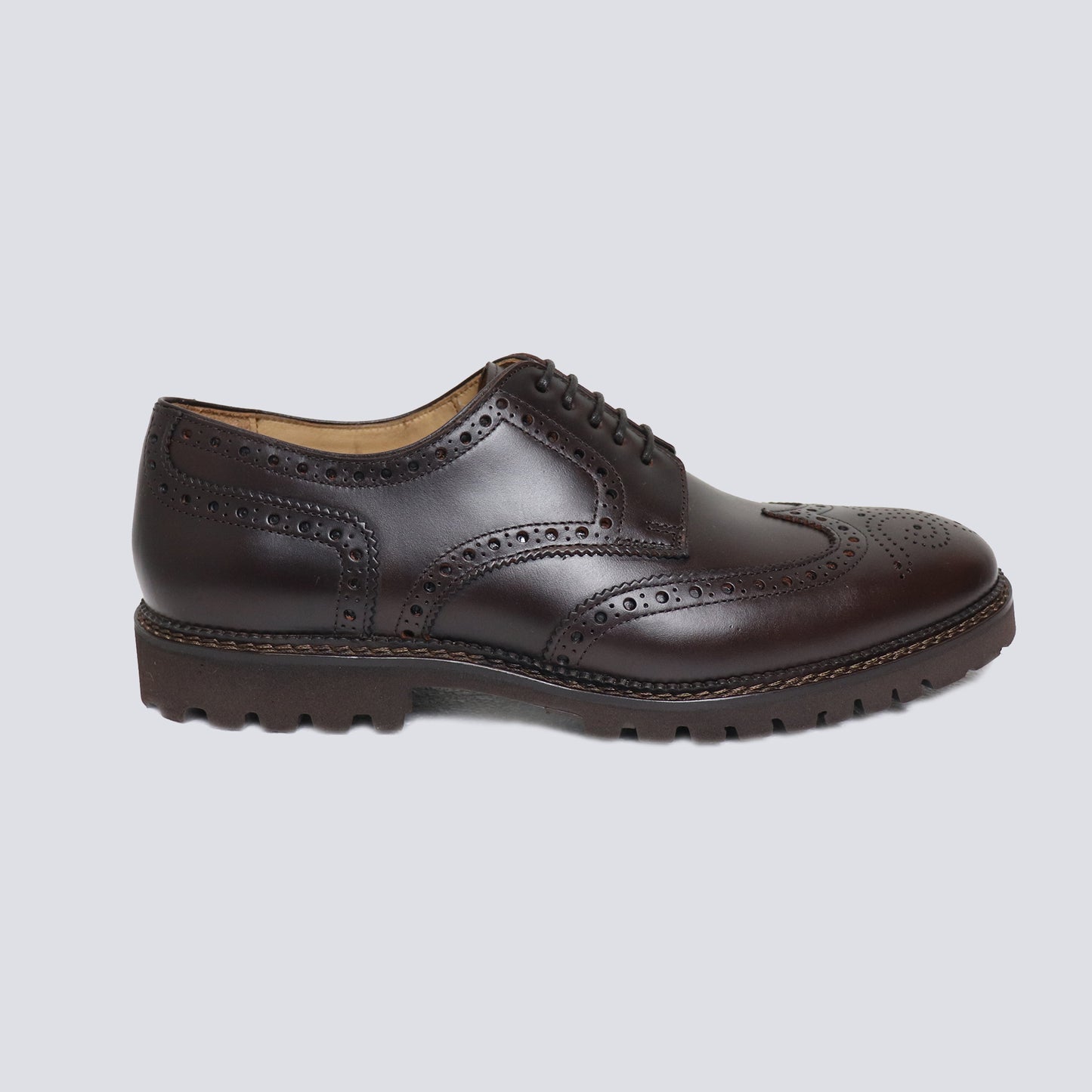 Sapato Brogue Castanho