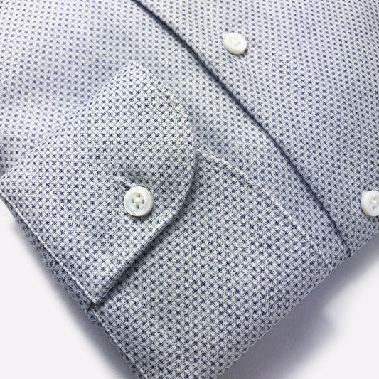 Micro Pattern Shirt - Modern Fit - Gray